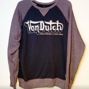 Von Dutch | NWT Black & Brown Sweatshirt | XL